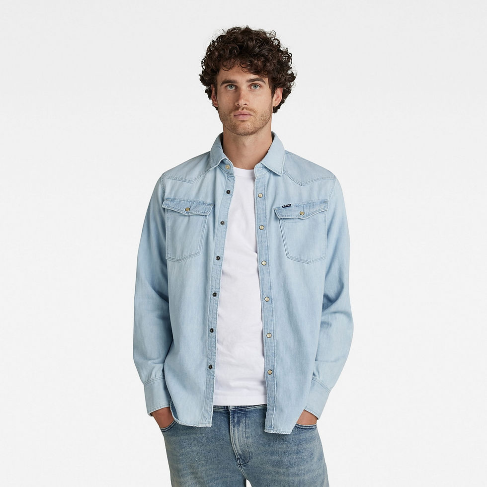 תמונה ממוזערת: 3301 slim shirt l\s