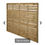 Thumbnail: Pressure Treated Kyoto Timber Fence Panel 1800 x 1500mm 6 x 5ft Multi Pack