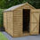 Thumbnail: 6 x 8ft 4Life Apex Overlap Pressure Treated Windowless Shed with Base