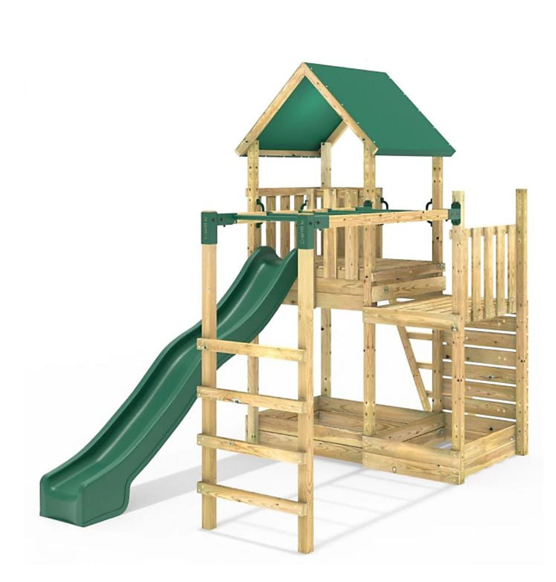 Modular Wooden Climbing Frame Adventure Playset - M3 plus Monkey Bars