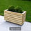 Thumbnail: Double Linear Planter with Wheels - 800 x 400 x 496mm