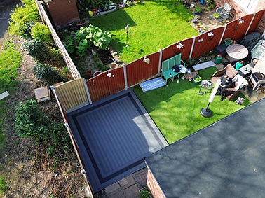 Classic Composite Decking With triple picture frame border by decking warrington project photo 2