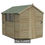 Thumbnail: 6 x 8ft 4Life Apex Overlap Pressure Treated Shed
