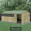 Thumbnail: 20 x 10ft Reverse Apex Shiplap Pressure Treated Double Door Shed