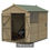 Thumbnail: 6 x 8ft Apex Shiplap Pressure Treated Double Door Shed