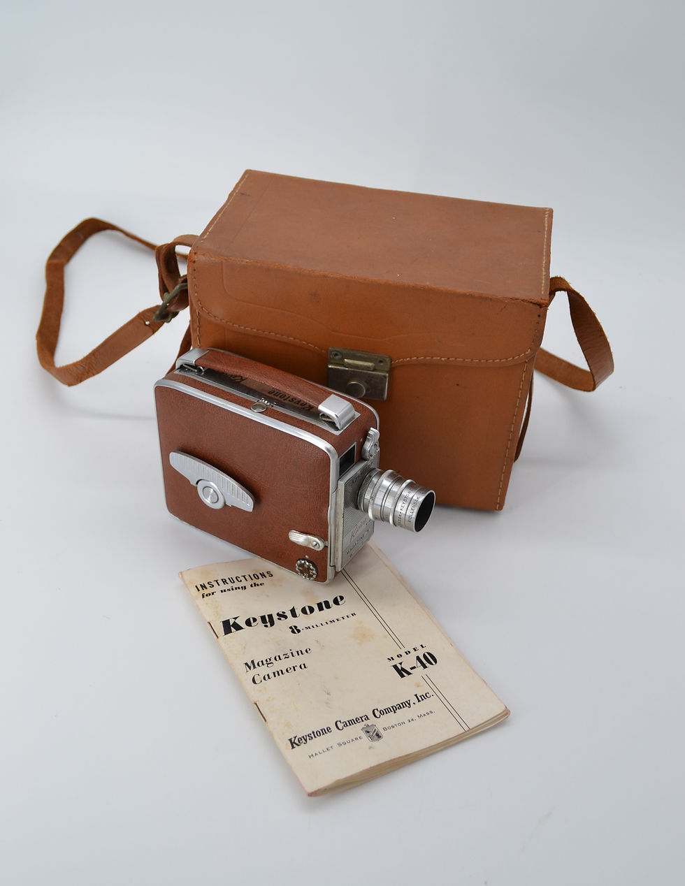 Thumbnail: Keystone 8mm Movie Camera With Case