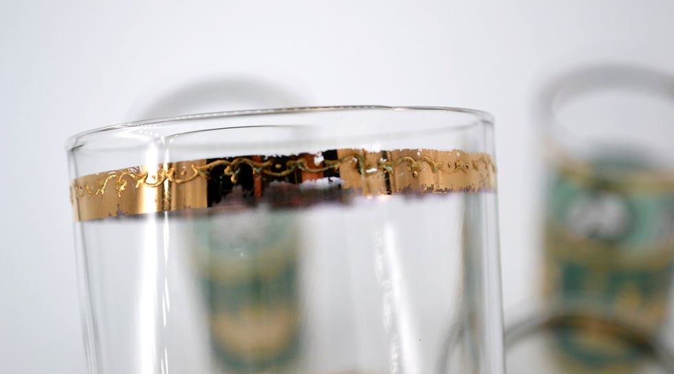 Thumbnail: Culver Crown And Coat of Arm Glasses