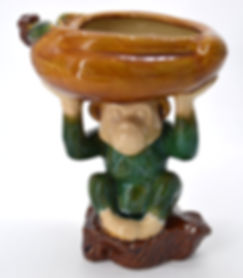 Vintage Ceramic Monkey Bowl