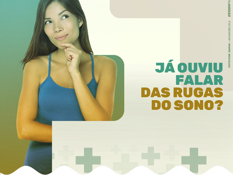 Já ouviu falar das rugas do sono?