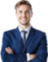 Happy smiling business man