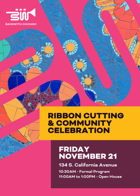 Big news from BandWith! Ribbon Cutting on Friday, November 21 at 10:30am