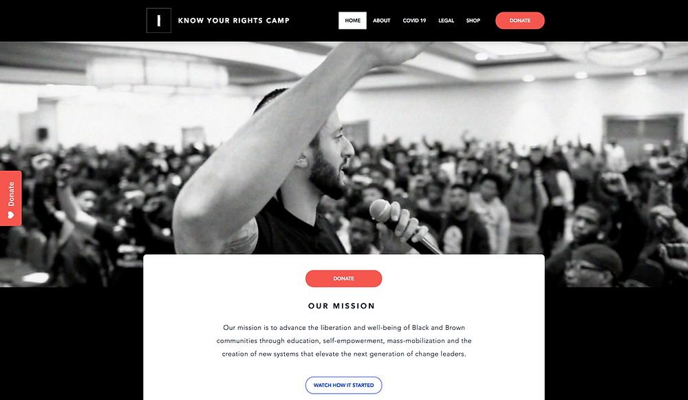 nonprofit website examples