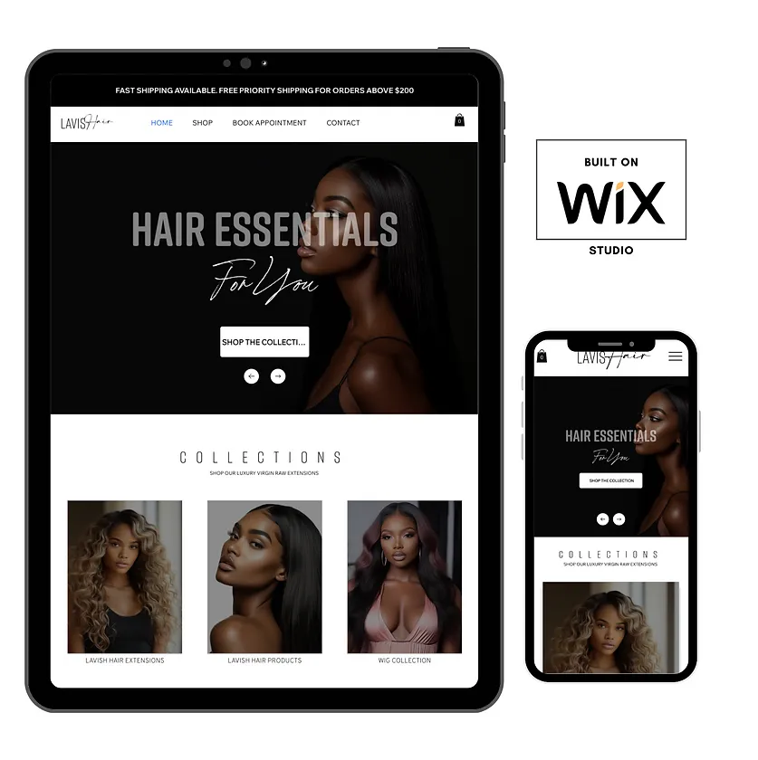 Hair Extension Website Template 2 | WixFresh