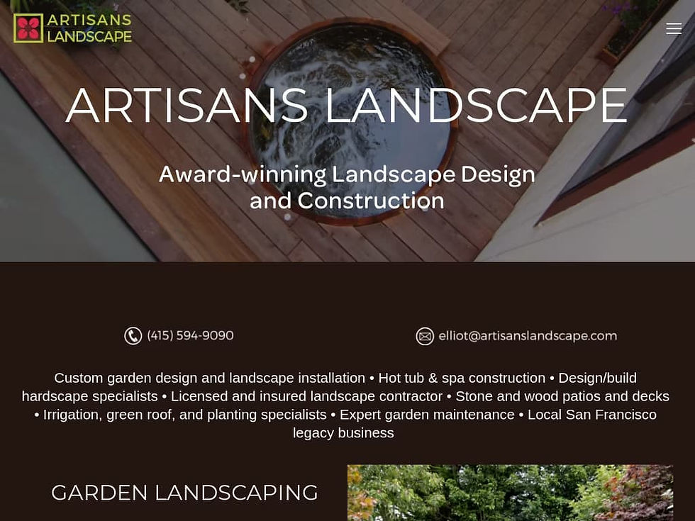 landscape design websites examples