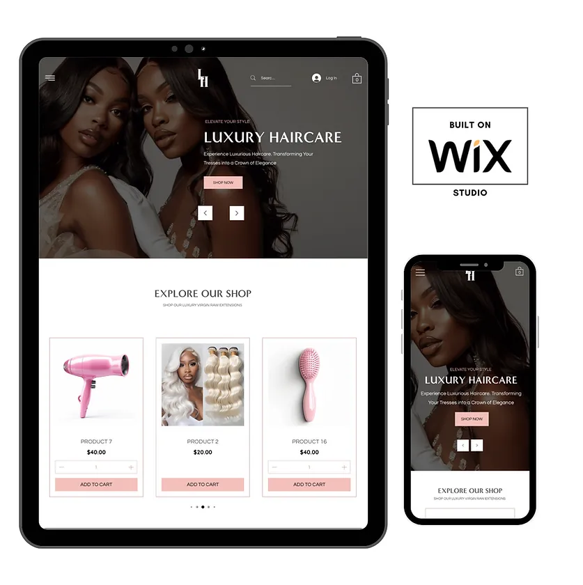 Hair Extension Website Template 6 WixFresh