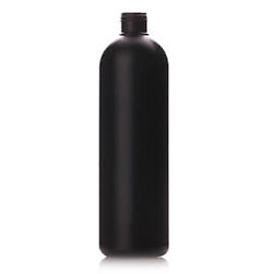 hdpe bottles, black plastic bottles  plastic cosmo round bottles                                        