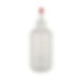 8oz LDPE boston round scaled plastic bottle with yorker cap