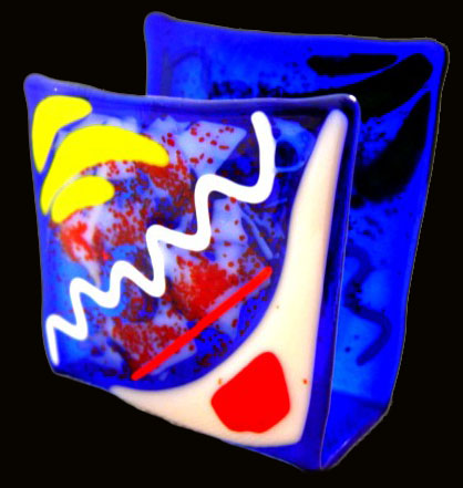 dark blue napkin holder
