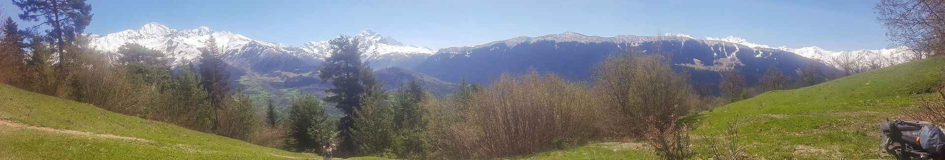 Vue depuis la Croix de Mestia