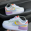 Thumbnail: NIKE AIR FORCE LOW WHITE PURPLE YELLOW