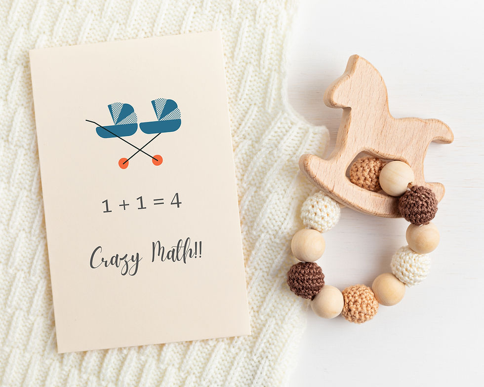 Thumbnail: Congratulation Card for Twins