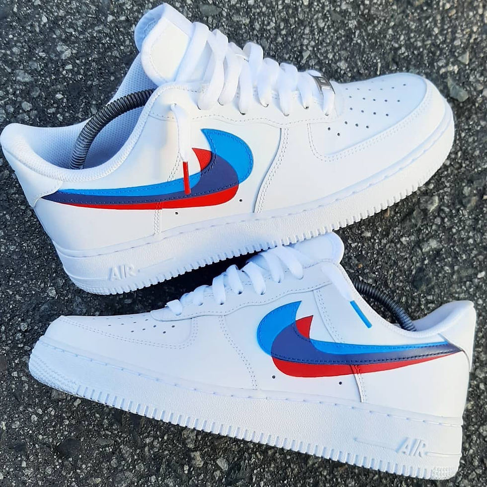Thumbnail: NIKE AIR FORCE  1 WHITE RED BLUE