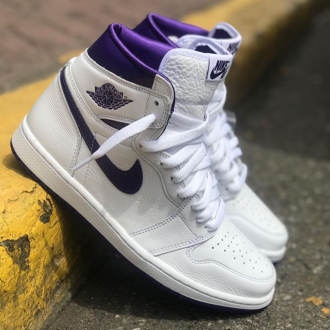air jordan 1 high white court purple 