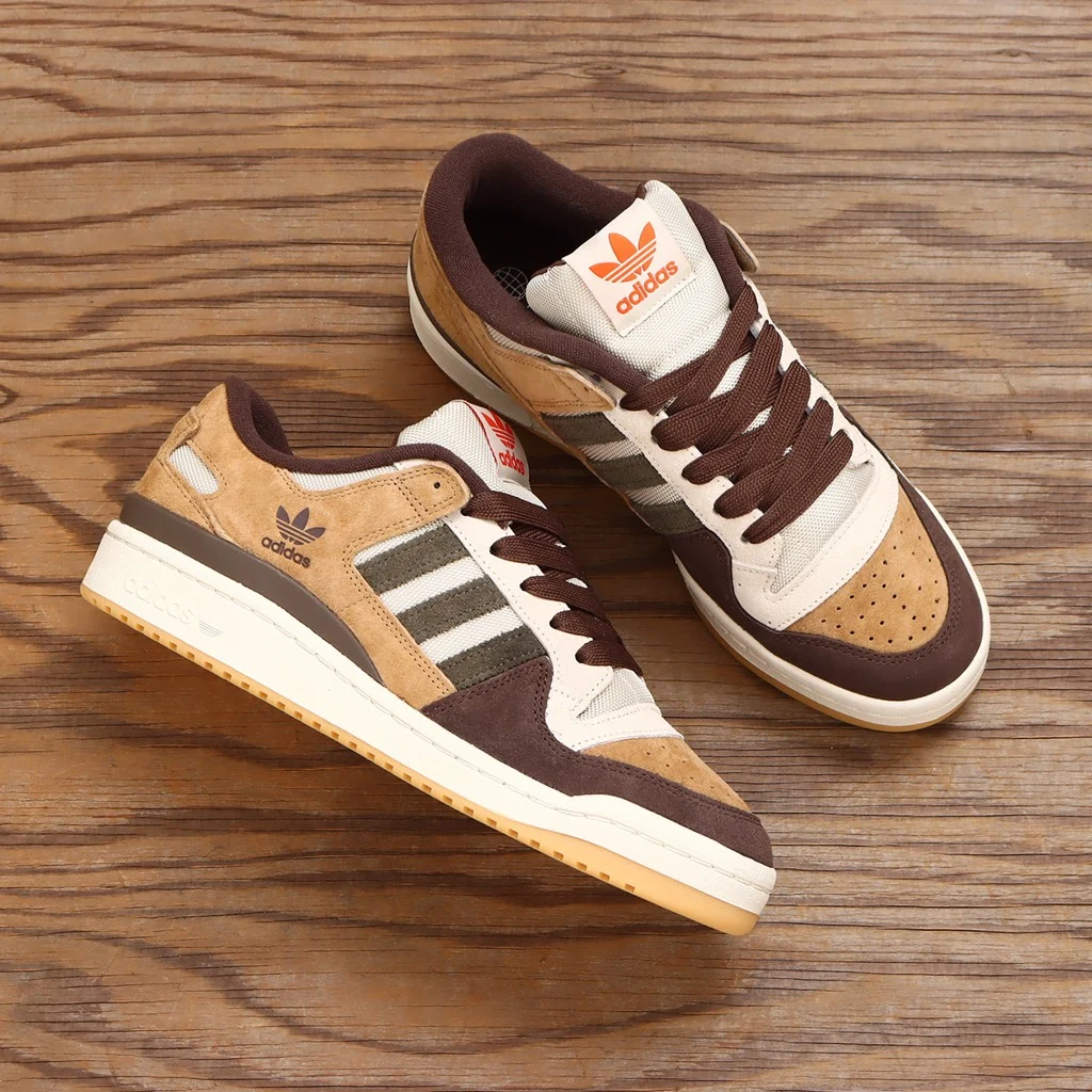 adidas forum low green beige