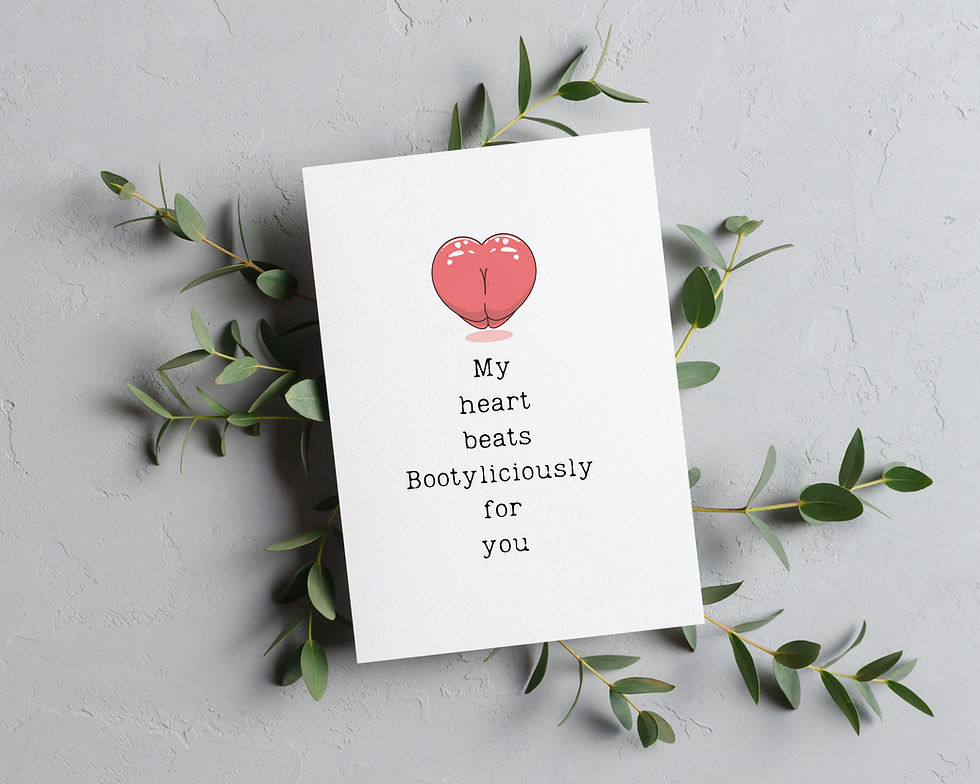 Thumbnail: "Bootylicious" Anniversary & Valentine's Card