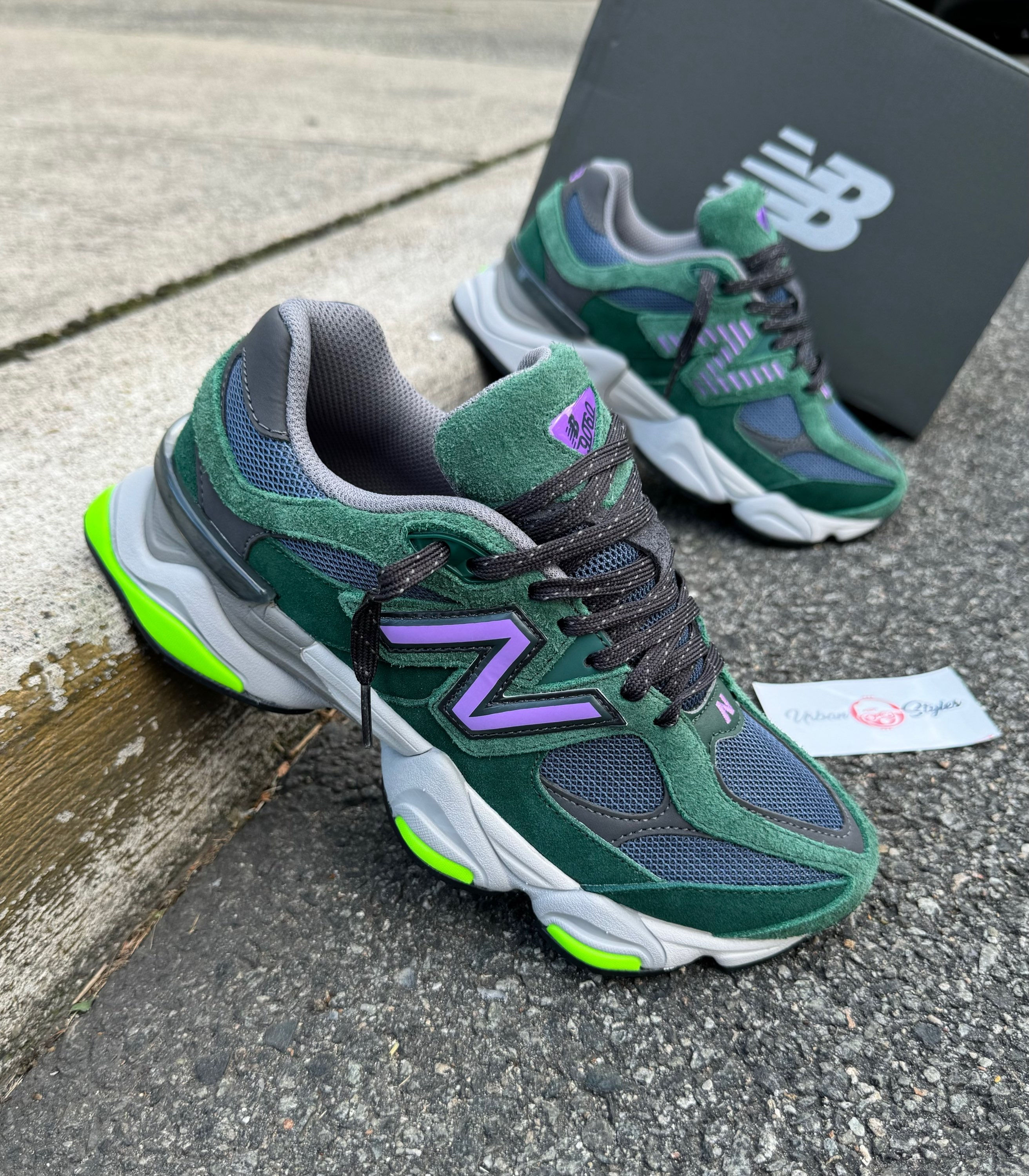 NEW BALANCE 9060 GREEN PURPLE 