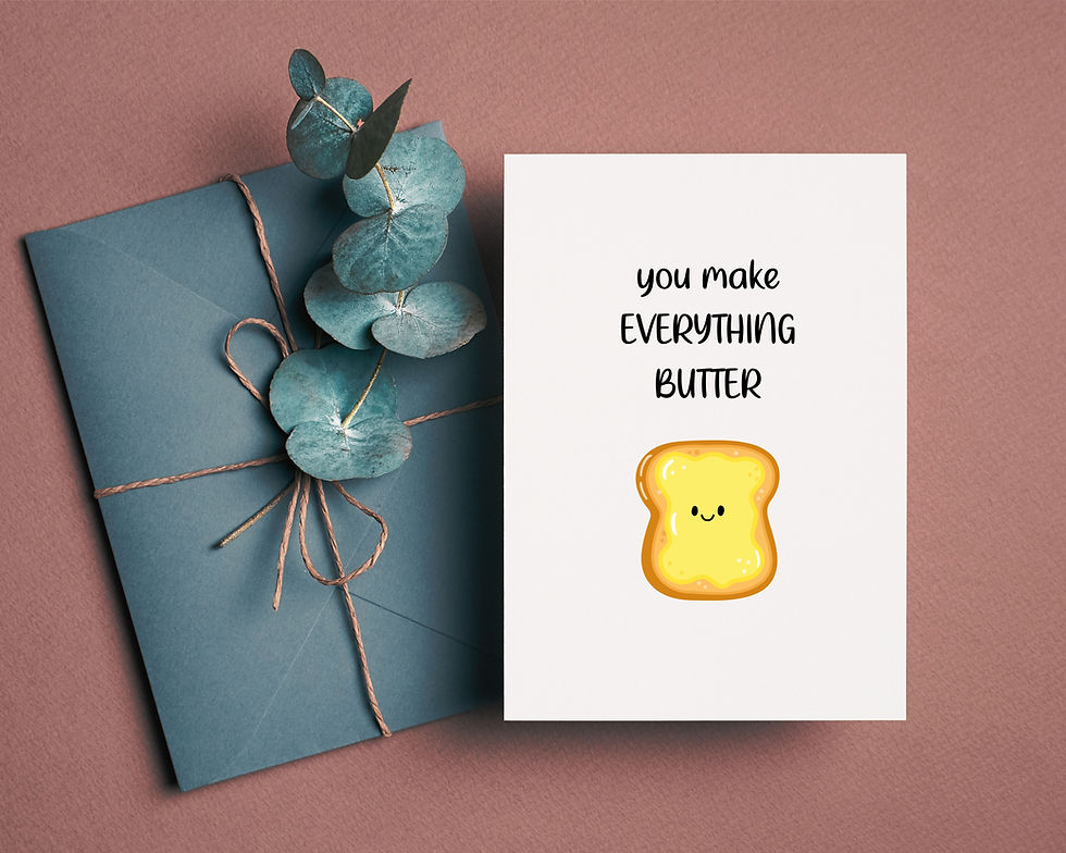 Thumbnail: "Everything Butter" Anniversary & Valentine's Card