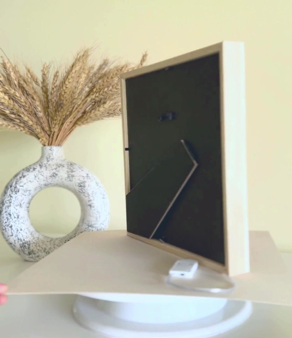 Thumbnail: Pretty in Pink 1.0 Personalised Handcrafted 3D Shadow Frame