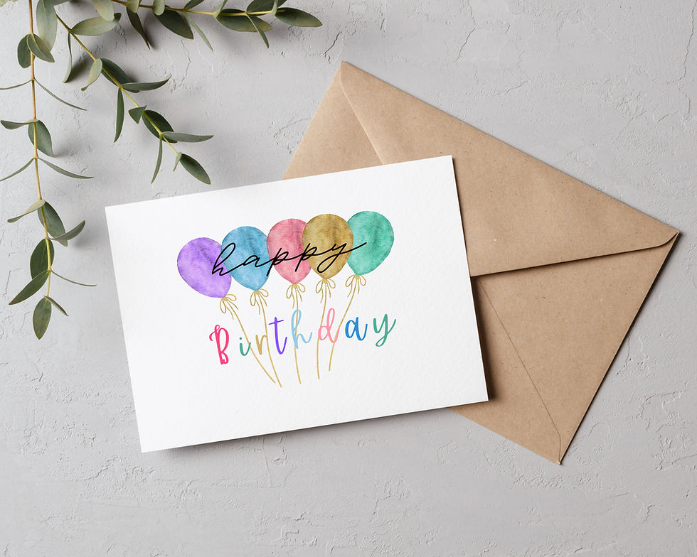 Thumbnail: Colorful Birthday Greeting Card