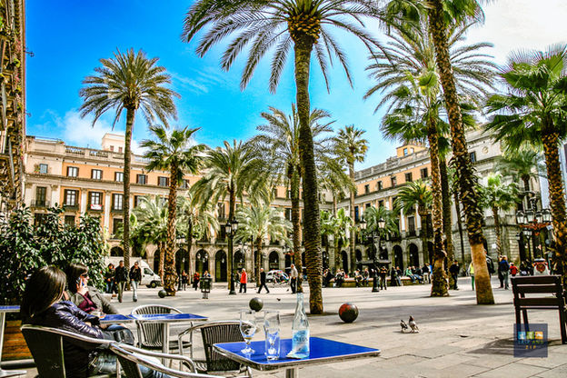 Sun and Modernism in Barcelona, Spain