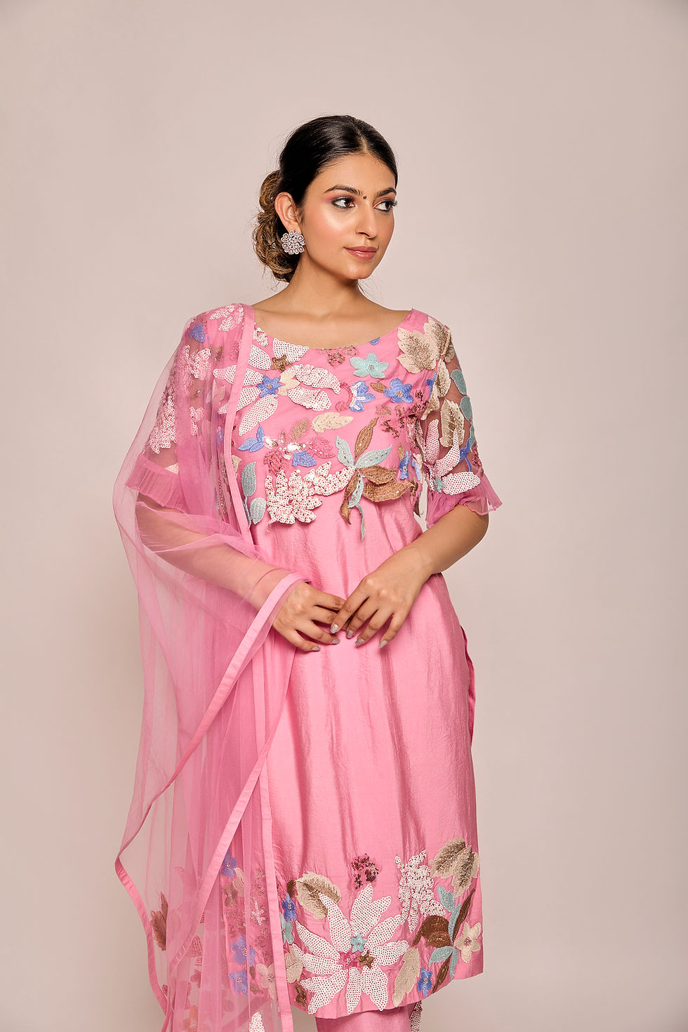 Thumbnail: Straight Shirt With Pants And Dupatta