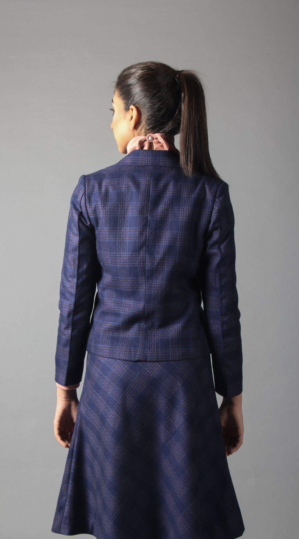 Прев'ю: Checked Blazer with Skirt