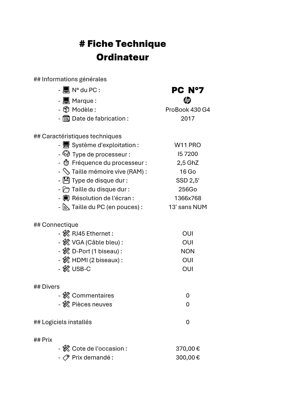 Miniature : N°07 - ProBook 430 G4 (2017)