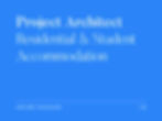 Project Architect - Residential & Student Accommodation