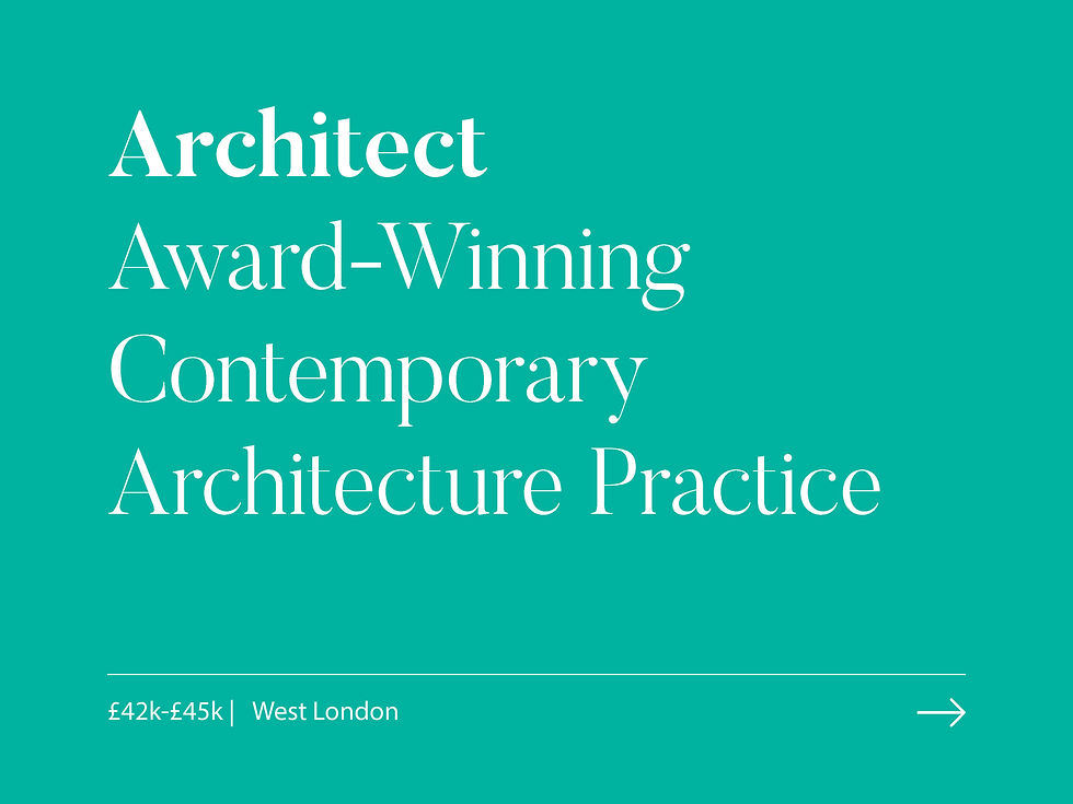 Architect - Award-Winning Contemporary Architecture Practice