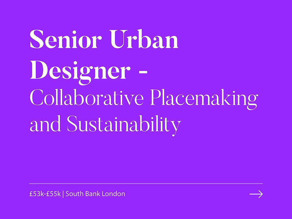 Senior Urban Designer - Collaborative Placemaking and Sustainability
