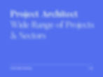 Project Architect | Wide Range of Projects & Sectors