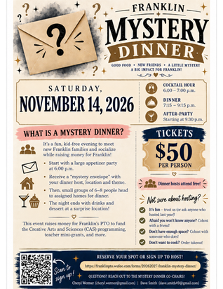 Mystery Dinner, Nov 14th