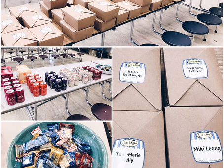 Franklin staff lunch from Judith's Kitchen!