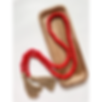 Avalon Wooden Bead Garland with Tassel- Red