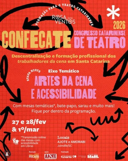CONFECATE - Congresso Catarinense de Teatro 2026 - etapa Norte