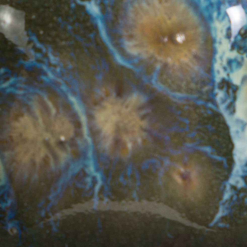 Close-up of CG780 Mystic Jade ceramic glaze texture.