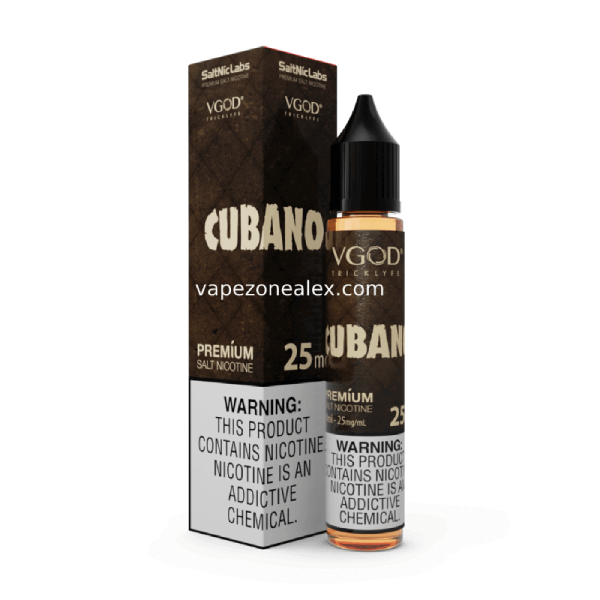 VGOD Cubano Brown Salt Vape e Liquid  | vapezonealex