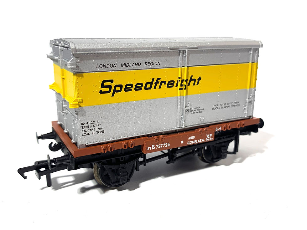 Bachmann 37-990 Conflat Wagon with Speedfreight container