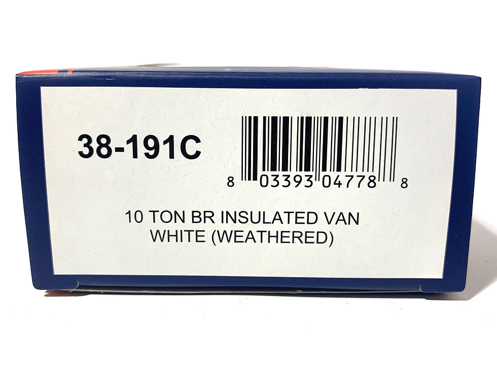 Thumbnail: Bachmann 38-191C OO Gauge 10 Ton Insulated Van BR White Weathered