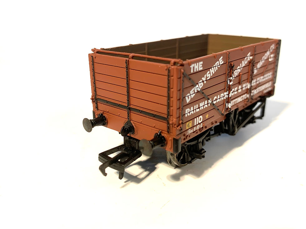 Thumbnail: Bachmann 37-080W OO Gauge 7 Plank Wagon 'Derbyshire Carriage & Wagon Co'